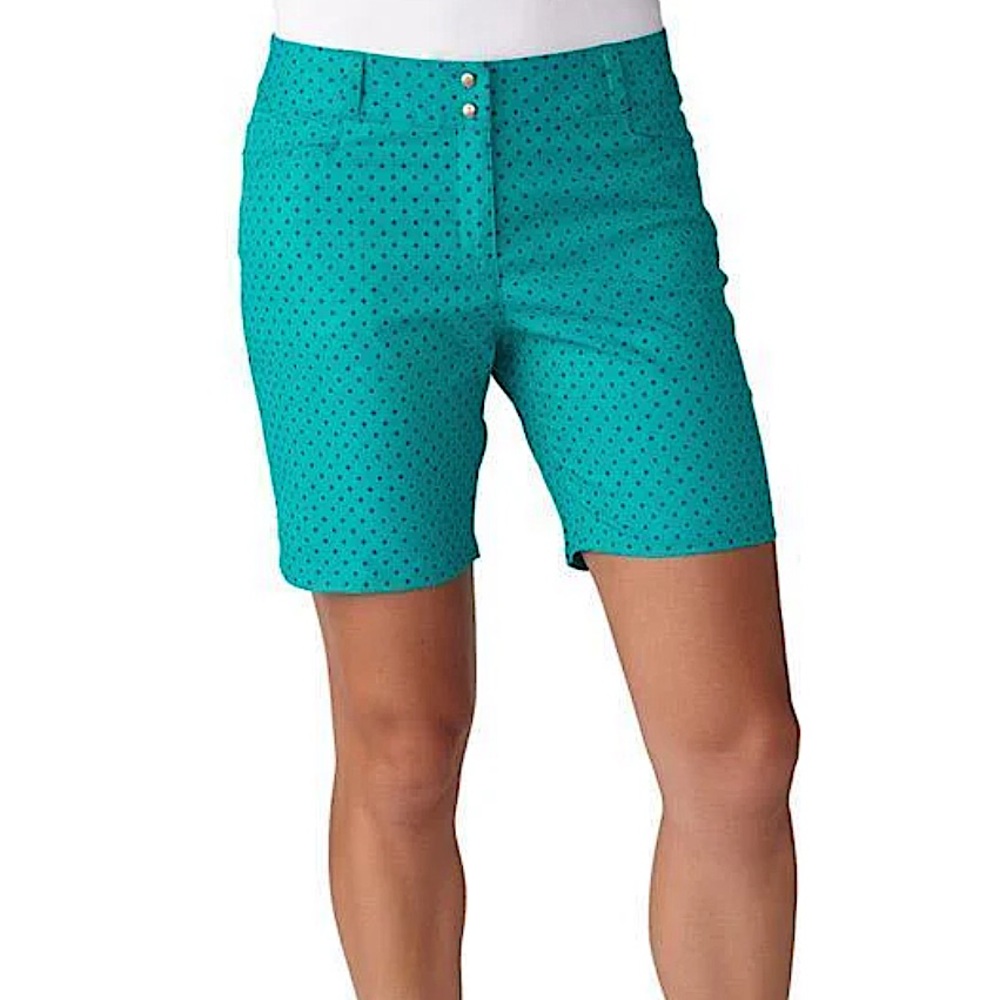Adidas ladies printed athletic shorts